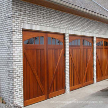 Automatic remote control wood garage door skins